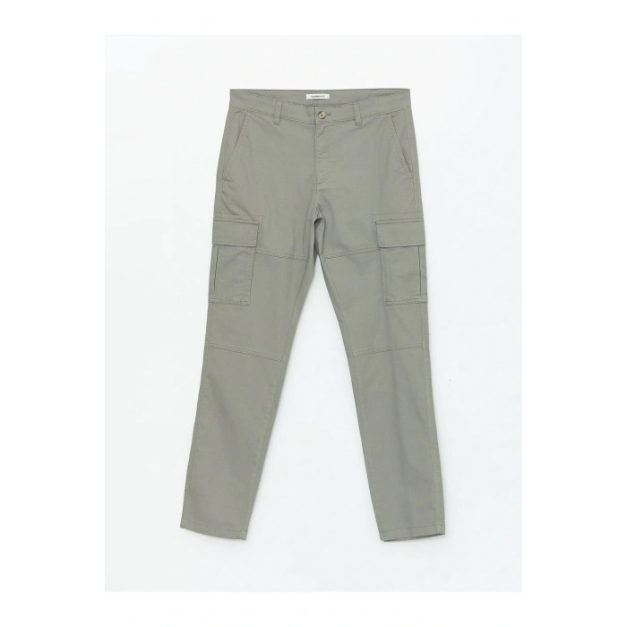 Dar Kalıp Gabardin Erkek Chino Pantolon