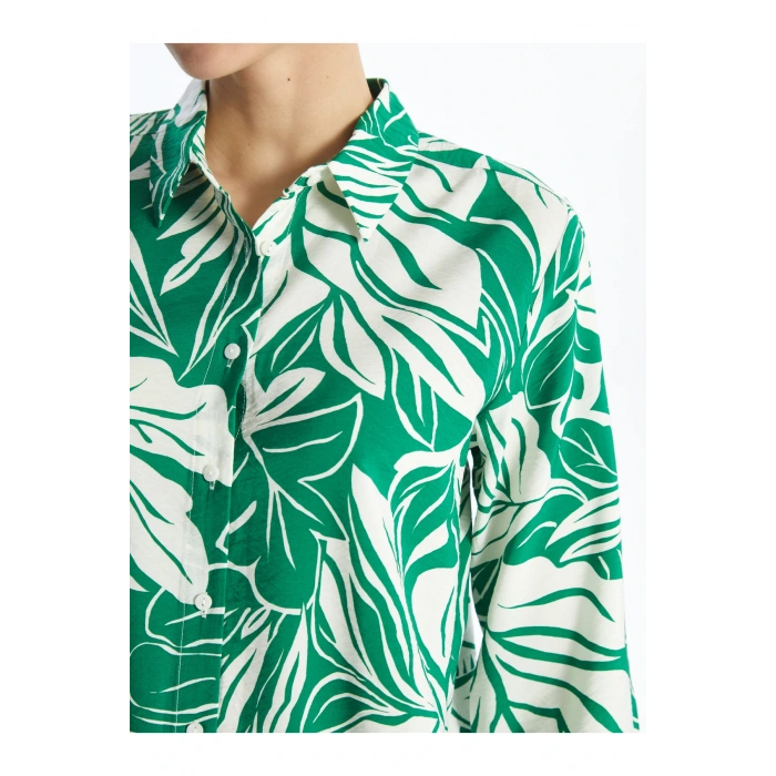 Desenli Kadın Gömlek Tunik