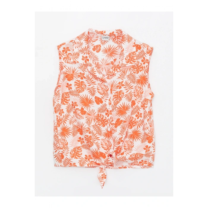 Desenli Kız Çocuk Gömlek