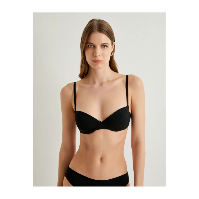 Desteksiz Balenli Sütyen Dolgusuz Basic