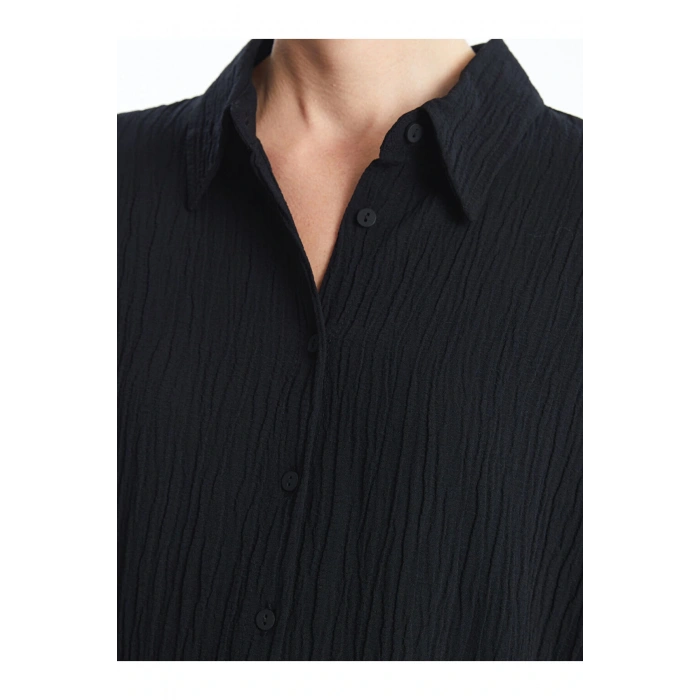 Dokulu Kadin Gomlek Tunik - W4L267Z8