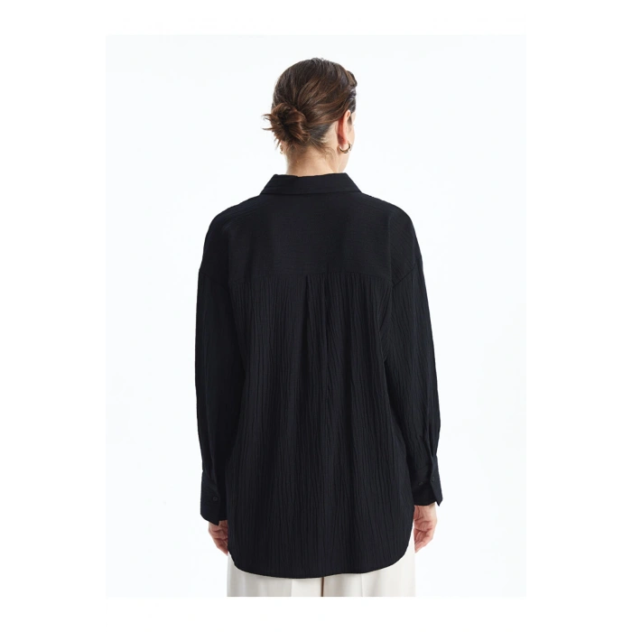 Dokulu Kadin Gomlek Tunik - W4L267Z8