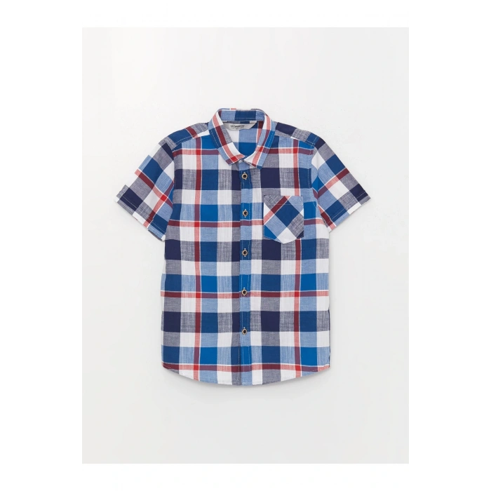 Ekose Kısa Kollu Erkek Çocuk Gömlek