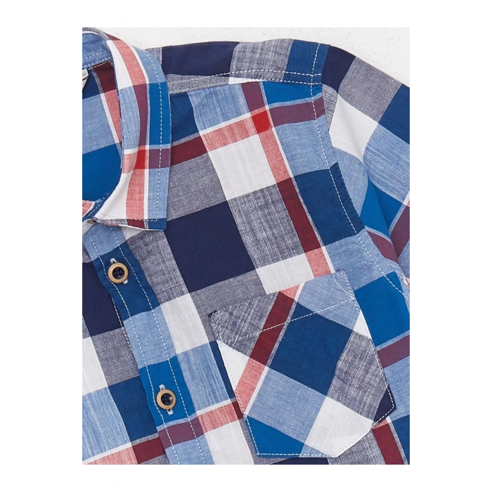 Ekose Kısa Kollu Erkek Çocuk Gömlek