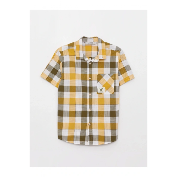 Ekose Kısa Kollu Erkek Çocuk Gömlek