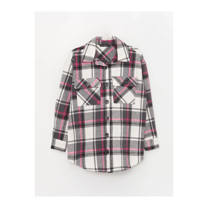 Ekose Uzun Kollu Hamile Oduncu Gömlek Ceket