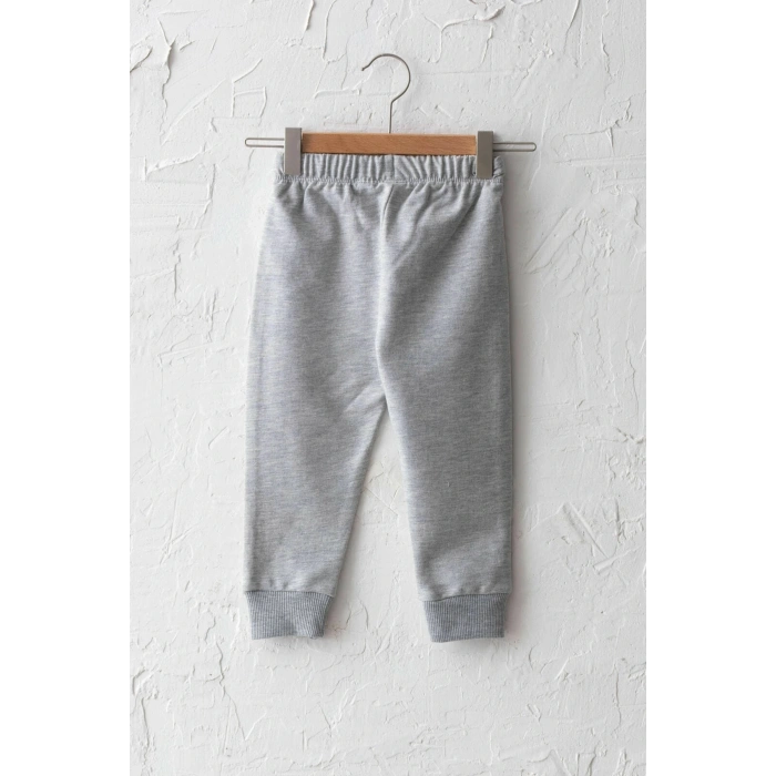 Erkek Bebek Gri Melanj F8Y Eşofman Altı