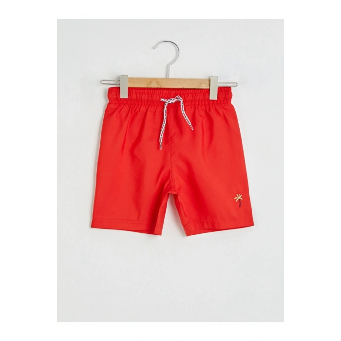 Erkek Çocuk Kırmızı Deniz Şortu