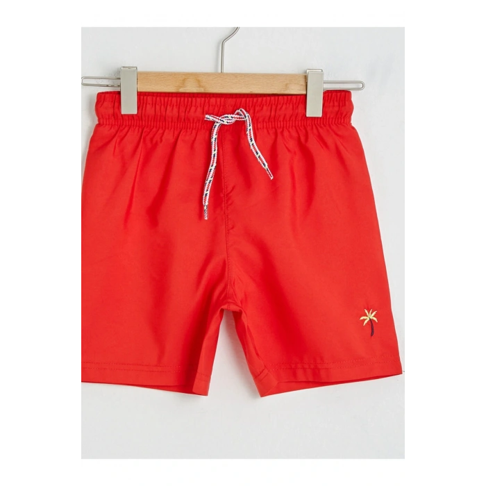 Erkek Çocuk Kırmızı Deniz Şortu