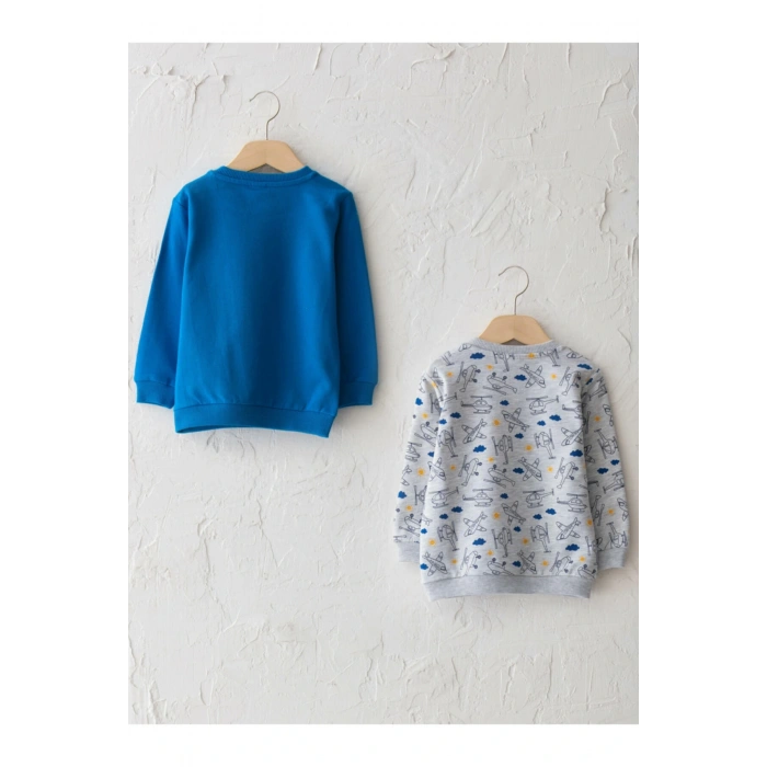 Erkek Çocuk Mavi Sweatshirt