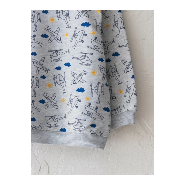 Erkek Çocuk Mavi Sweatshirt