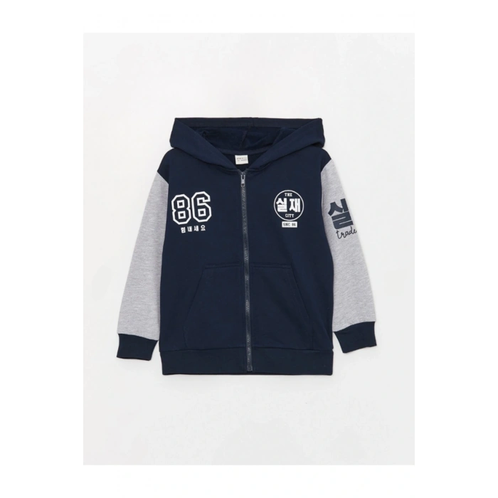 fermuarlı kapşonlu sweatshirt