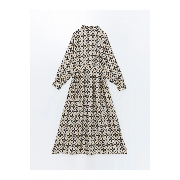 Gomlek Yaka Desenli Kadin Elbise - W4I555Z8