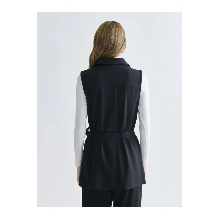 Gömlek Yaka Kadın Yelek