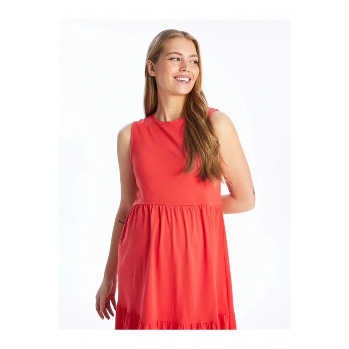 GSM storEden LCWAIKIKI Maternity Bisiklet Yaka Düz Hamile Elbise