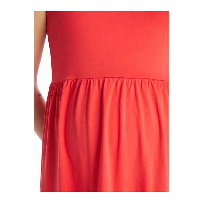 GSM storEden LCWAIKIKI Maternity Bisiklet Yaka Düz Hamile Elbise