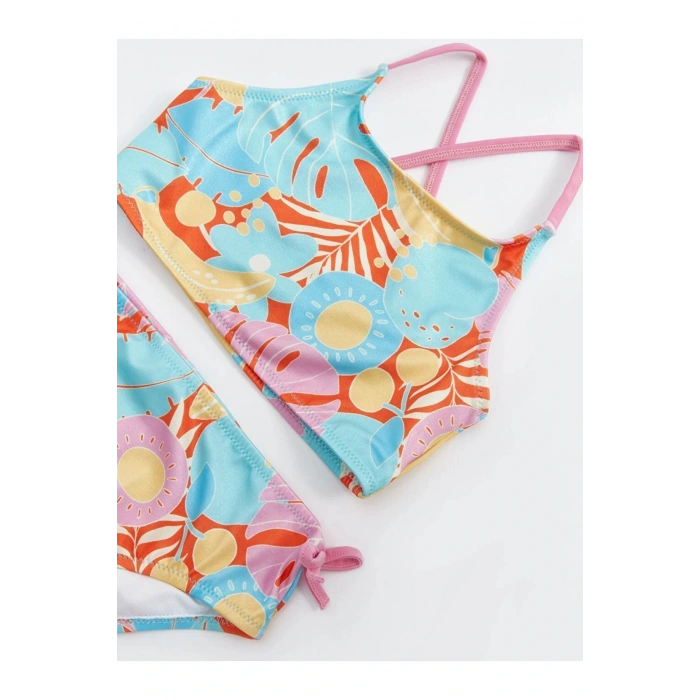 Hızlı Kuruyan Baskılı Kız Çocuk Bikini