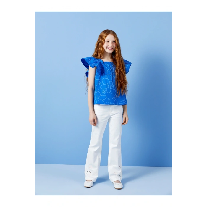 İspanyol Paça Kız Çocuk Pantolon