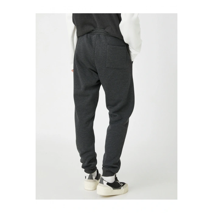 Jogger Eşofman Altı Beli Bağcıklı Şardonlu