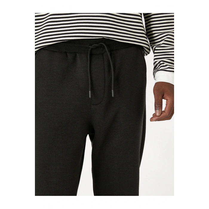 Jogger Eşofman Altı Beli Bağcıklı Şardonlu