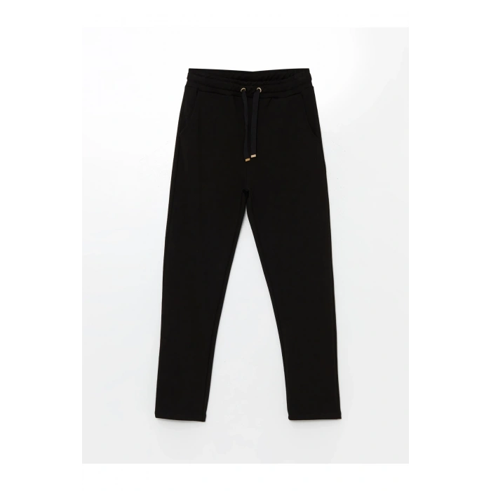 Kadın Beli Lastikli Düz Eşofman Altı