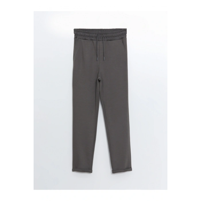 Kadın Beli Lastikli Düz Eşofman Altı