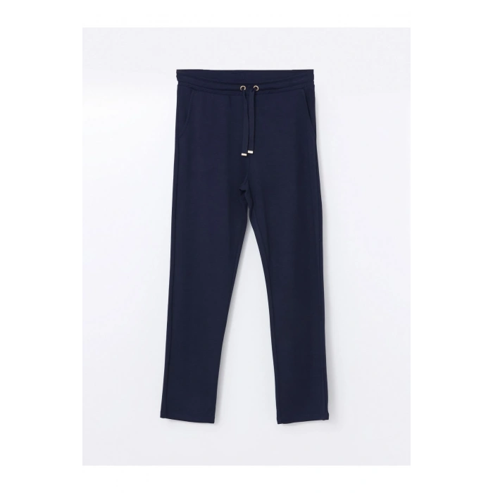 Kadın Beli Lastikli Düz Eşofman Altı