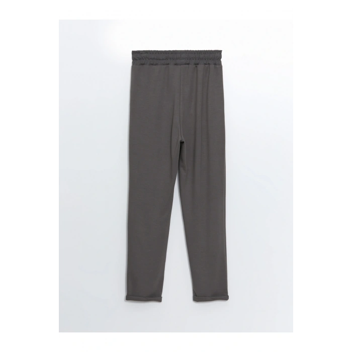 Kadın Beli Lastikli Düz Eşofman Altı