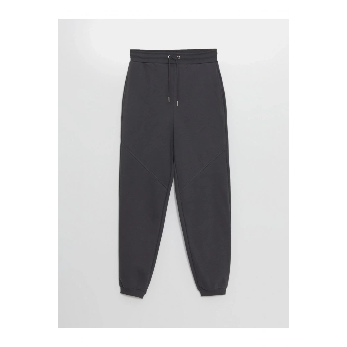 Kadın Beli Lastikli Düz Jogger Eşofman Altı