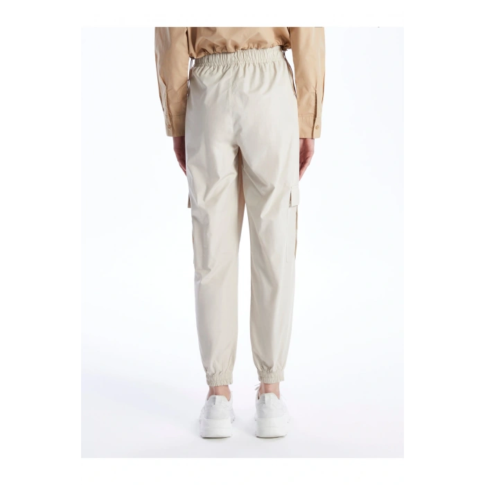 Kadın Beli Lastikli Düz Jogger Pantolon