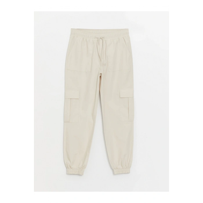 Kadın Beli Lastikli Düz Jogger Pantolon