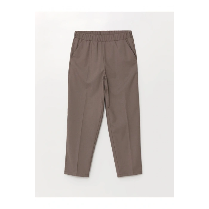 Kadin Beli Lastikli Duz Pantolon - W46120Z8