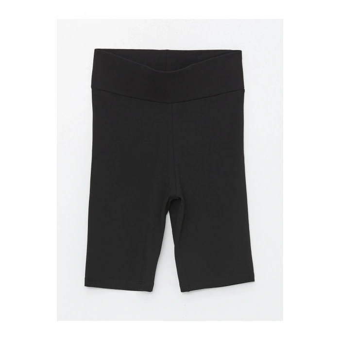 Kadın Beli Lastikli Düz Tayt