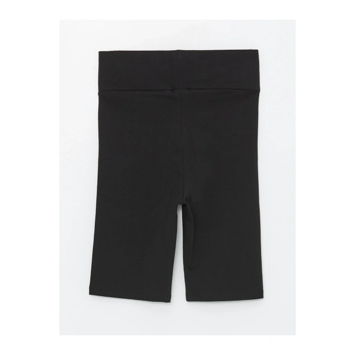 Kadın Beli Lastikli Düz Tayt