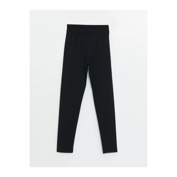 Kadın Beli Lastikli Ekstra Dar Fit Düz Tayt