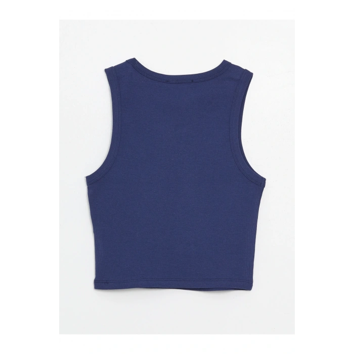 Kadın Bisiklet Yaka Düz Crop