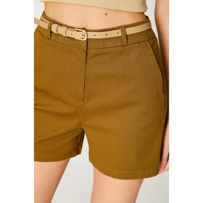 Kadın Haki Şort & Bermuda