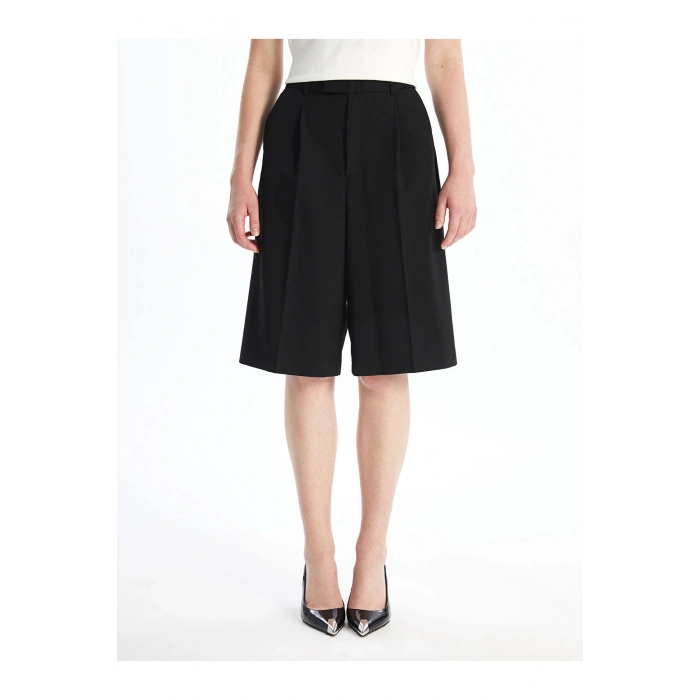 Kadın Loose Fit Düz Şort