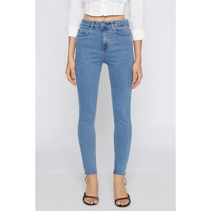 Kadın Orta İndigo Jeans 3SAL40024MD