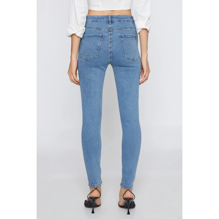 Kadın Orta İndigo Jeans 3SAL40024MD