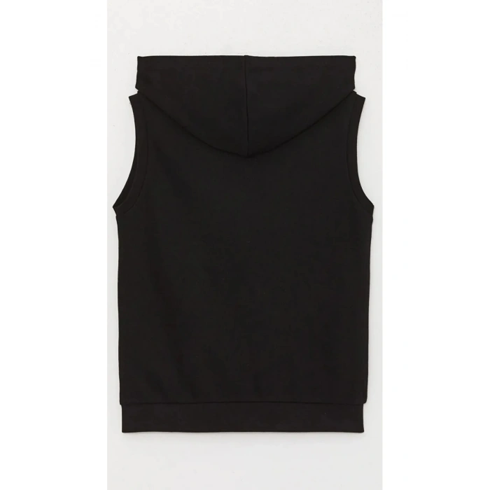 Kapüşonlu Basic Erkek Çocuk Fermuarlı Yelek