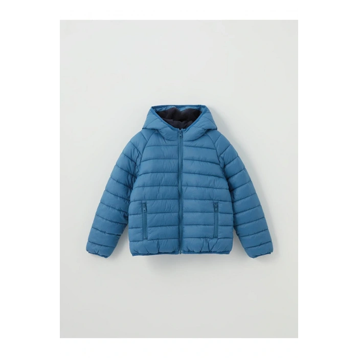 Kapüşonlu Erkek Çocuk Şişme Mont