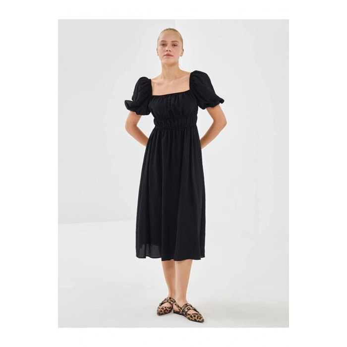 Kare Yaka Kadın Elbise (S5)