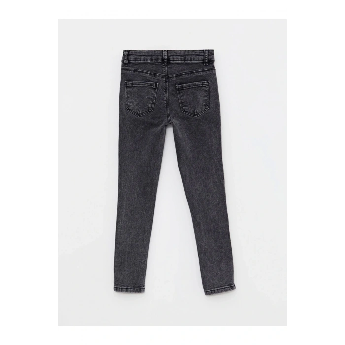 Kids Gri Basic Kız Çocuk Jean Pantolon