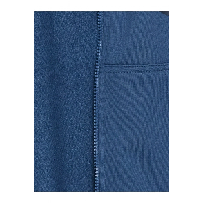 Kids Kapüşonlu Baskılı Uzun Kollu Erkek Çocuk Fermuarlı Sweatshirt