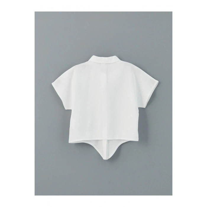 Kısa Kollu Basic Kız Çocuk Gömlek (S5)