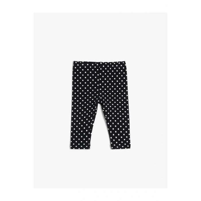 Kız Bebek Tayt Beli Lastikli Puantiyeli Pamuklu 4wmg40022ak Lacivert