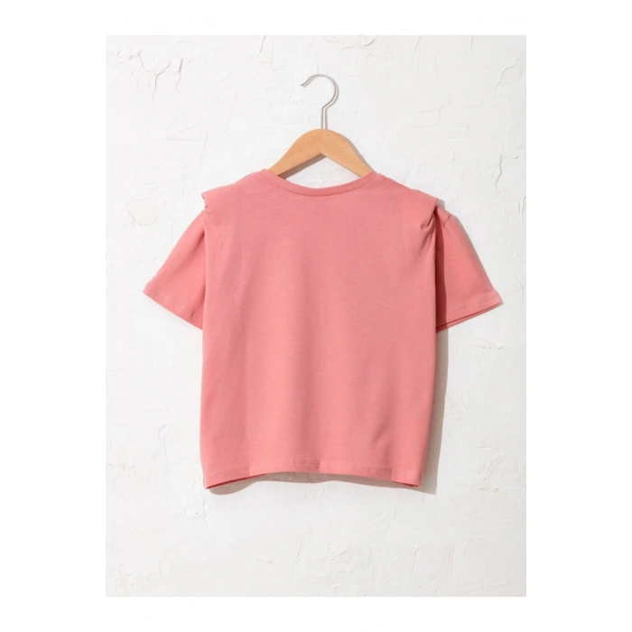 Kız Çocuk Mat Pembe Tişört