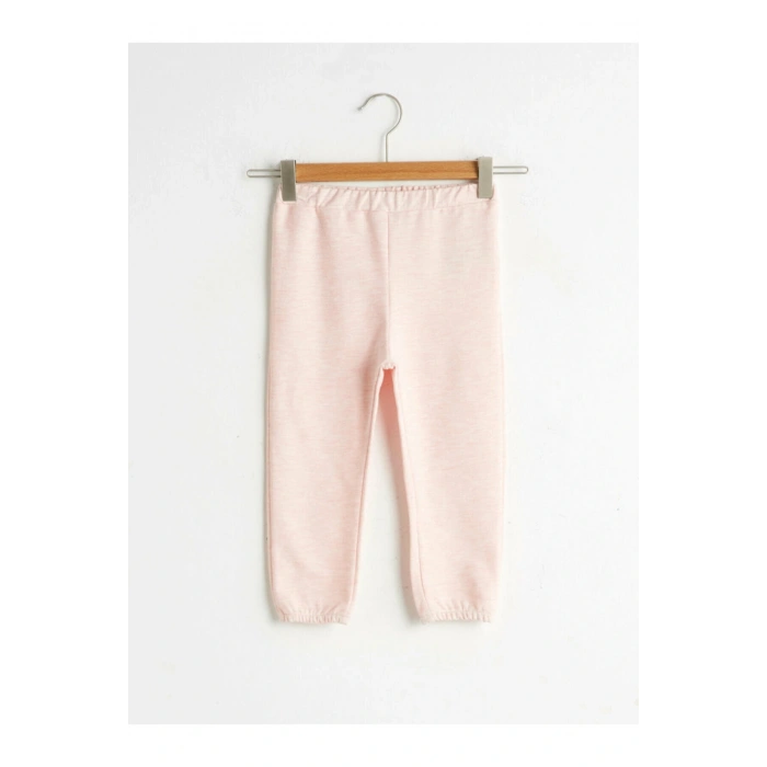 Kız Çocuk Pembe Düz Eşofman Altı