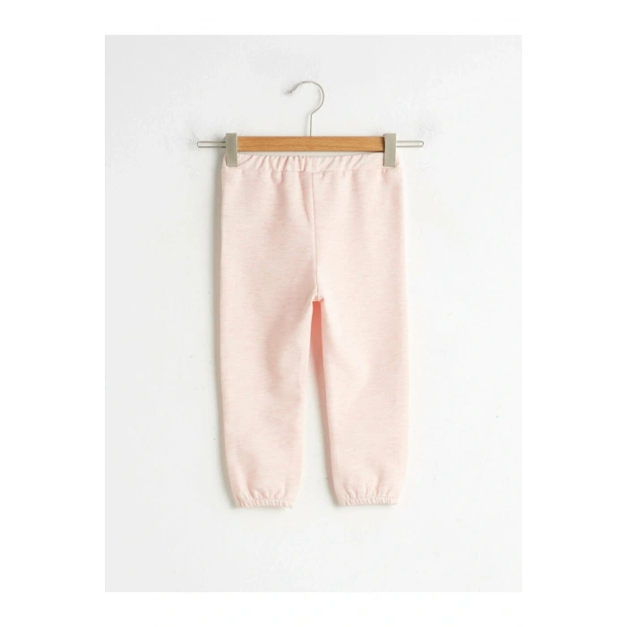 Kız Çocuk Pembe Düz Eşofman Altı